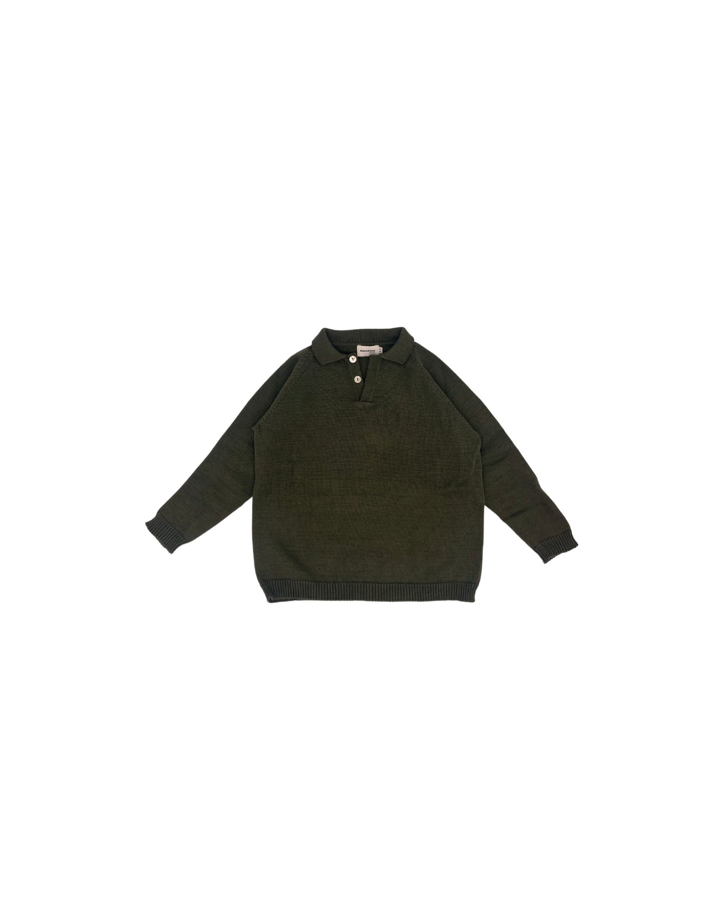 Jersey cuello polo kaki