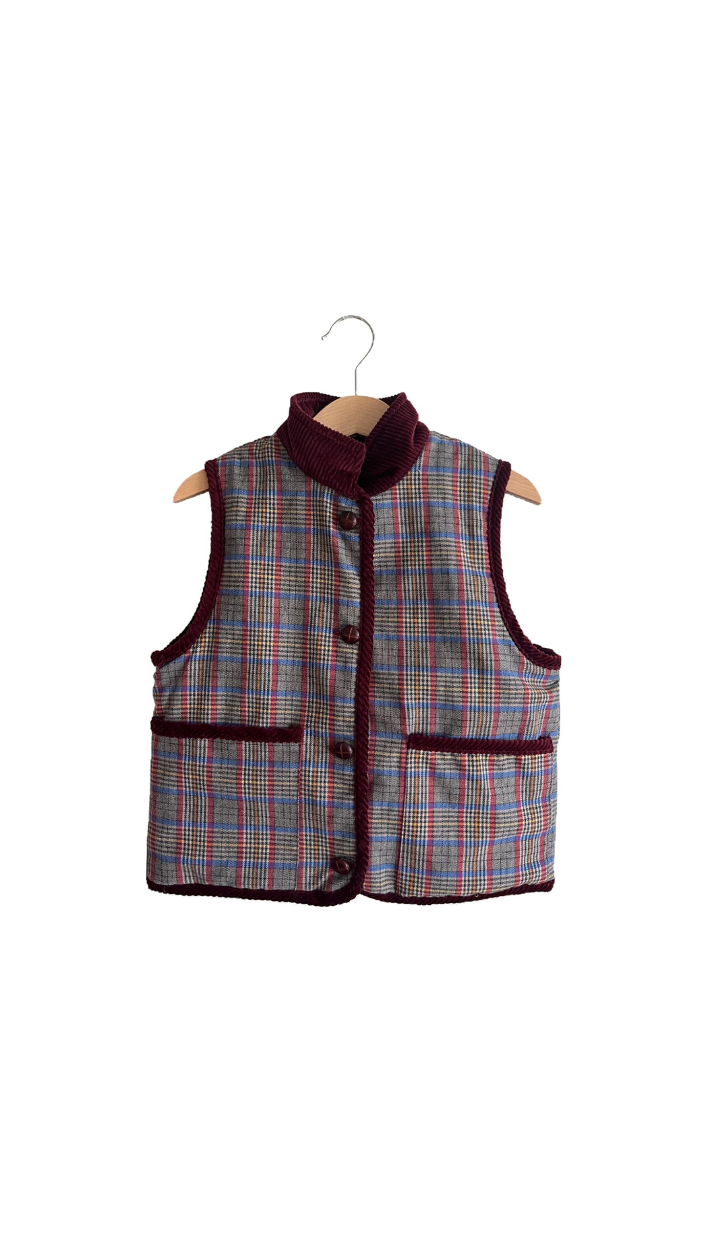 Chaleco reversible British burdeos