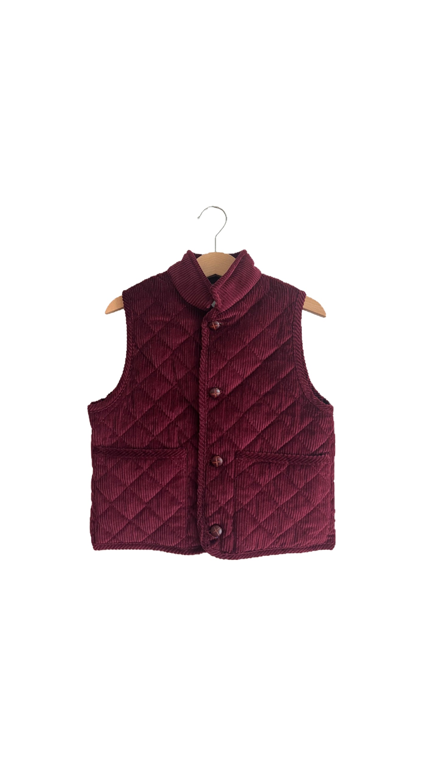 Chaleco reversible British burdeos