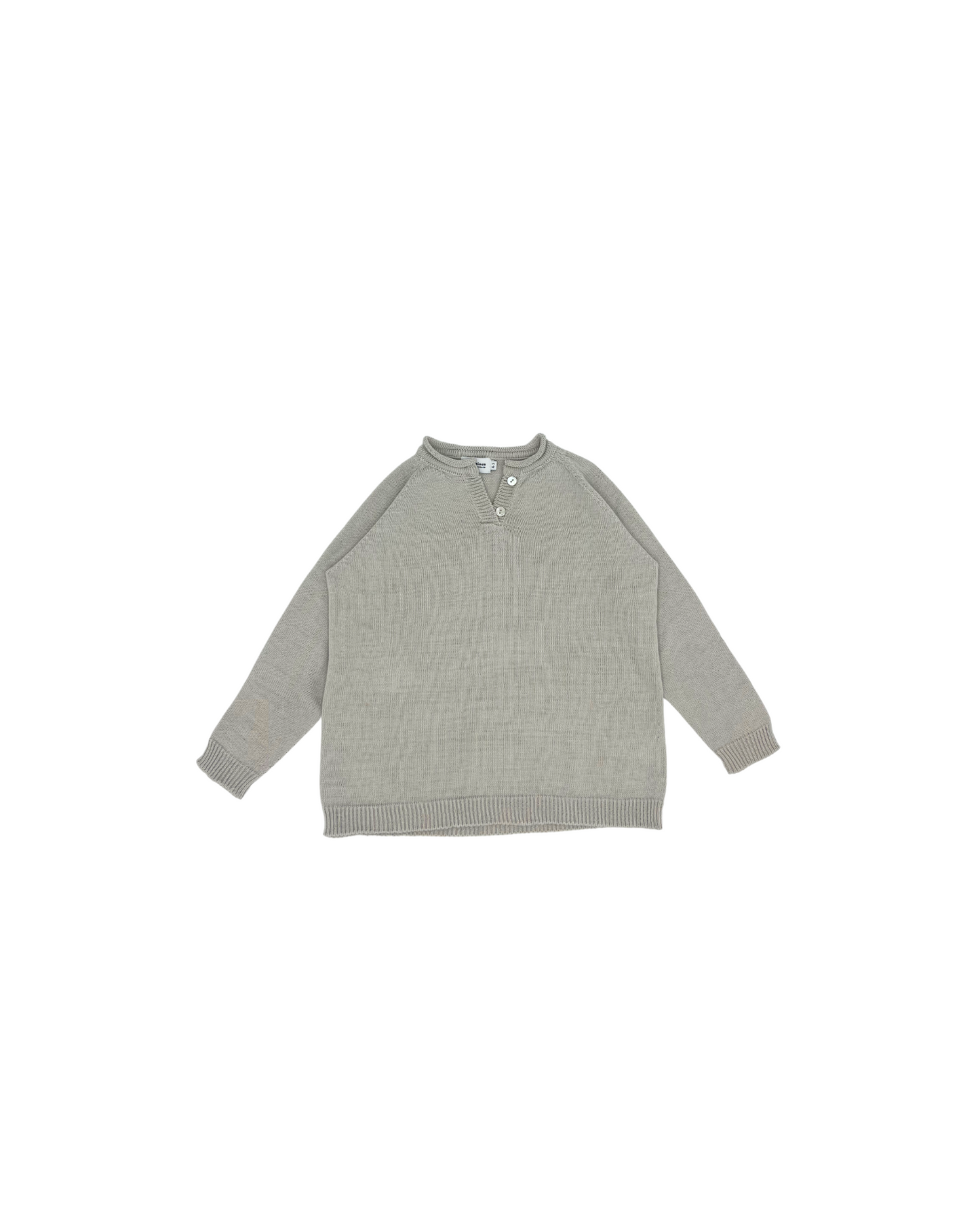 Jersey cuello abierto gris