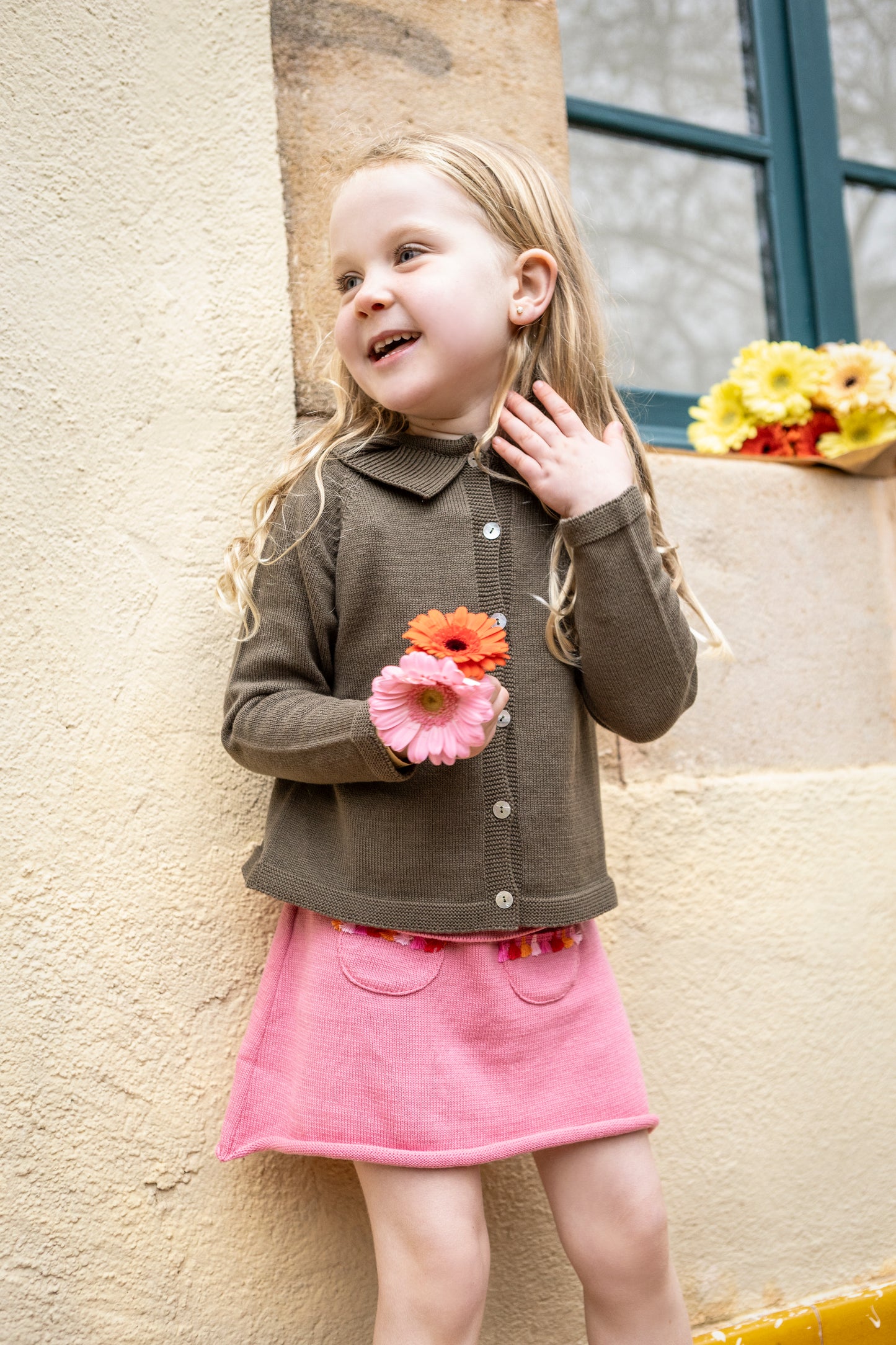 Cardigan Sofía kaki