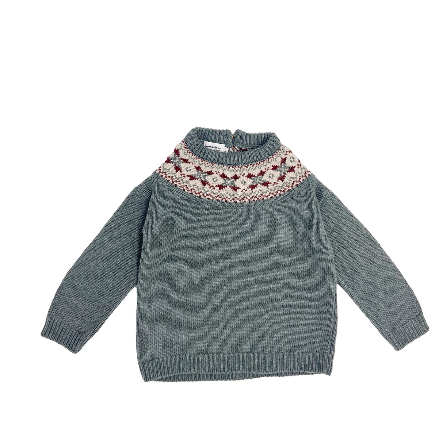 Jersey Greca verde gris