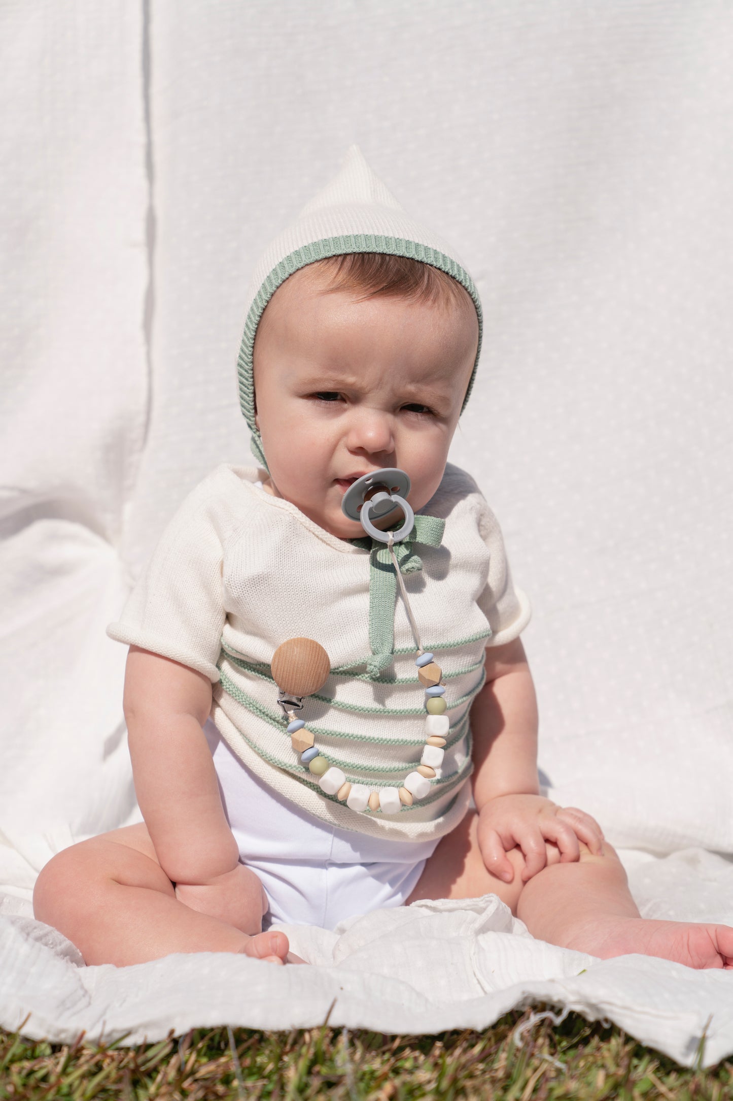 Manga corta verde jade