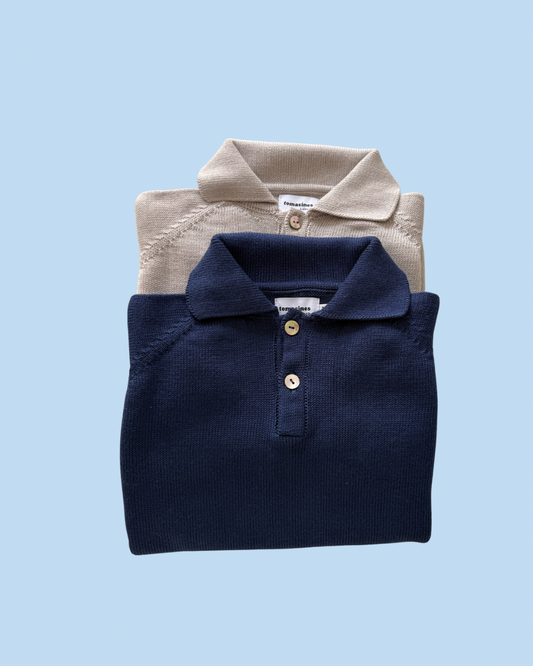 Jersey polo navy