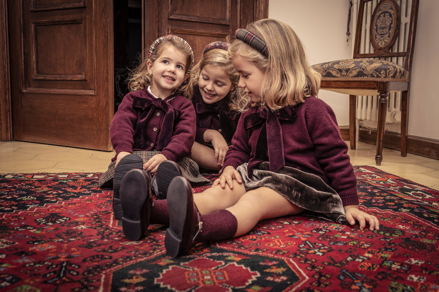 Cardigan Lazo burdeos