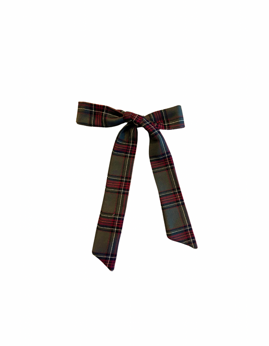 Lazada tartan verde y burdeos