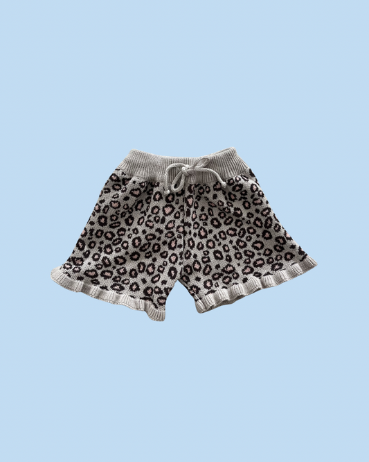 Short volante leopardo