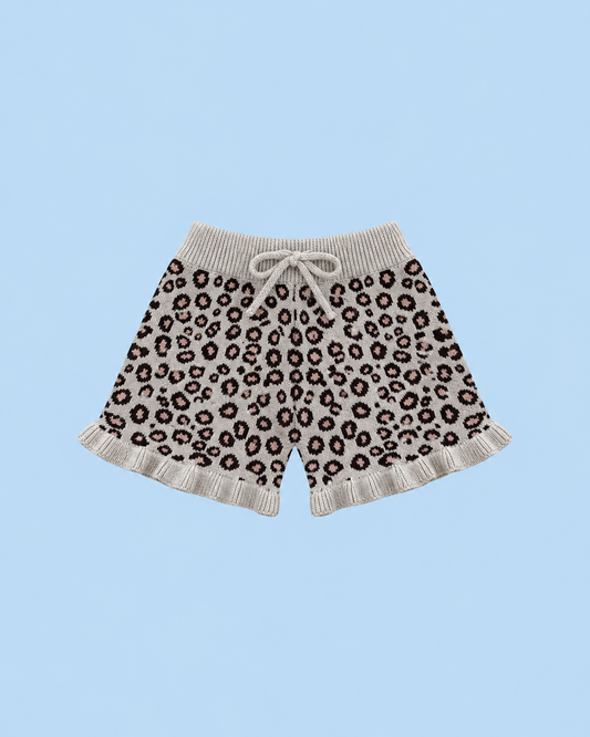 Short volante leopardo