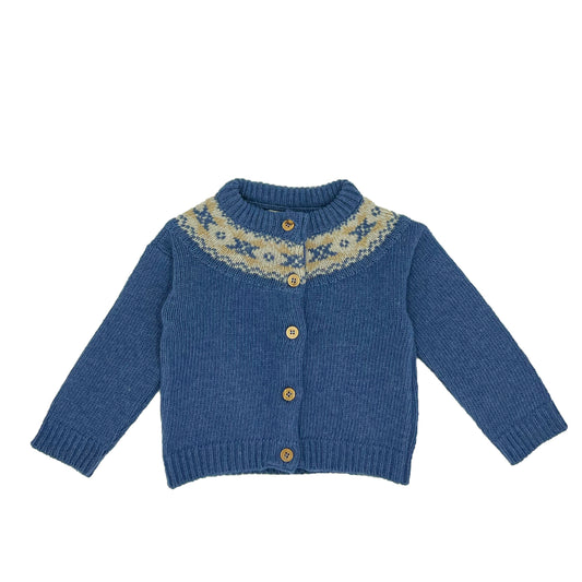 Cardigan Greca azul royal